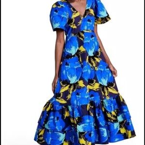 Christopher John Rogers Floral Dress Size 4 NWOT